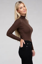 Long-Sleeve Turtleneck Bodysuit