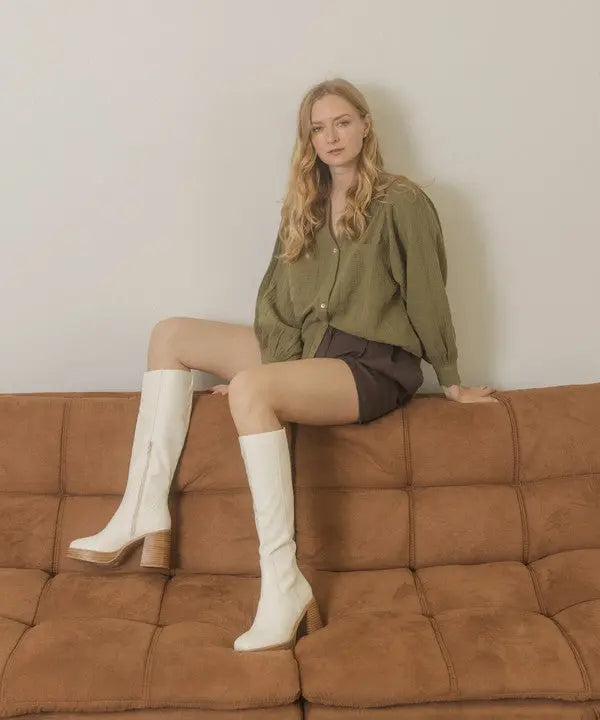 Oasis Society Juniper - Platform Knee-High Boots - Image #12