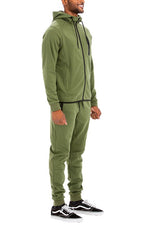 Mens Full Zip Sweat Pant Sweat Set