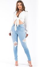 KYLIE SKINNY JEAN IN LIGHT WASH