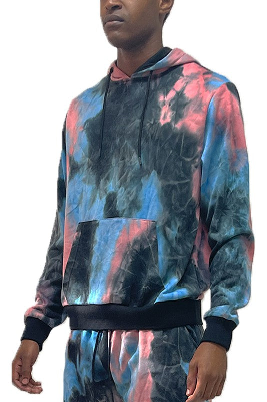 Mens Cotton Tye Dye Hoodie - Panther®