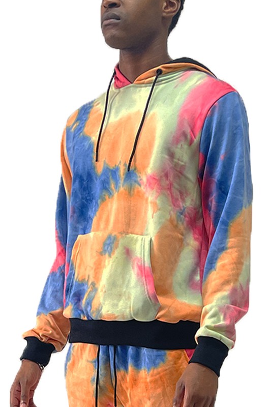 Mens Cotton Tye Dye Hoodie - Panther®