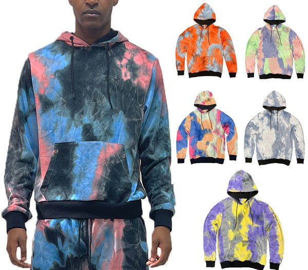 Mens Cotton Tye Dye Hoodie - Panther®