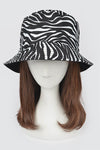 Zebra Print Reversible Bucket Hat