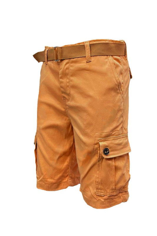 Weiv Mens Belted Cargo Shorts with Belt - Panther®