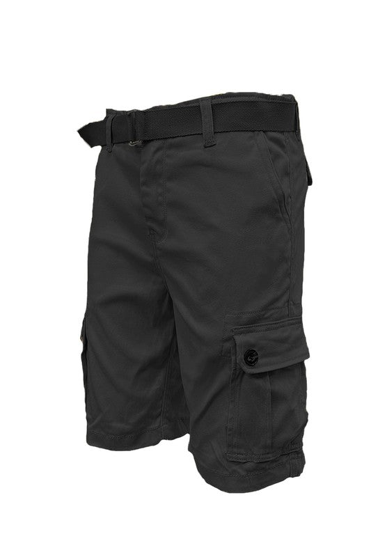 Weiv Mens Belted Cargo Shorts with Belt - Panther®