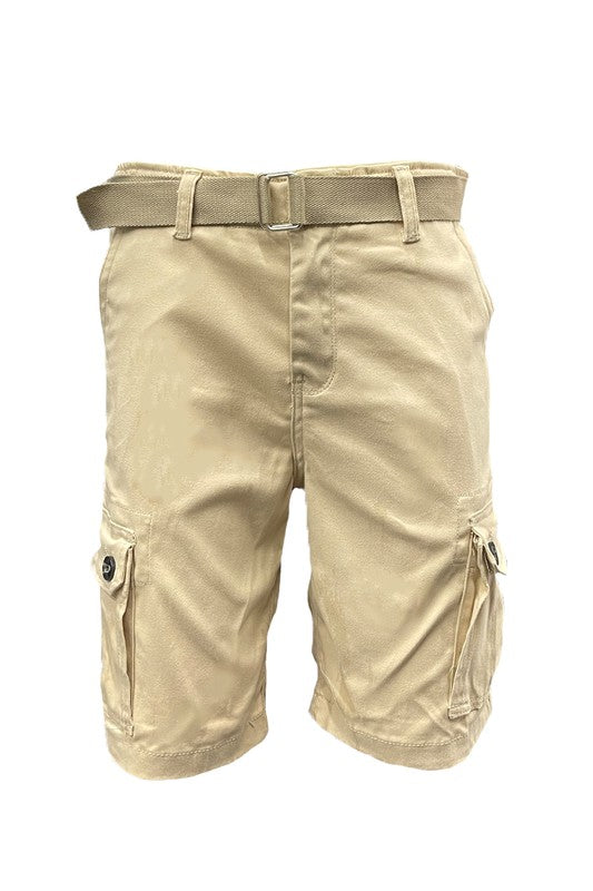 Weiv Mens Belted Cargo Shorts with Belt - Panther®