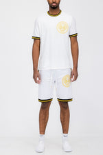 Lion Head Embroidery T-shirt and Short Set - Panther®