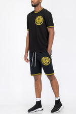 Lion Head Embroidery T-shirt and Short Set - Panther®