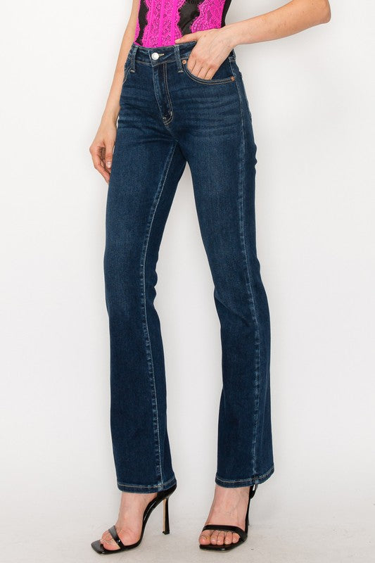 PLUS SIZE - HIGH RISE SKINNY BOOTCUT JEANS - Panther®