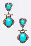 Western Boho Turquoise Earrings