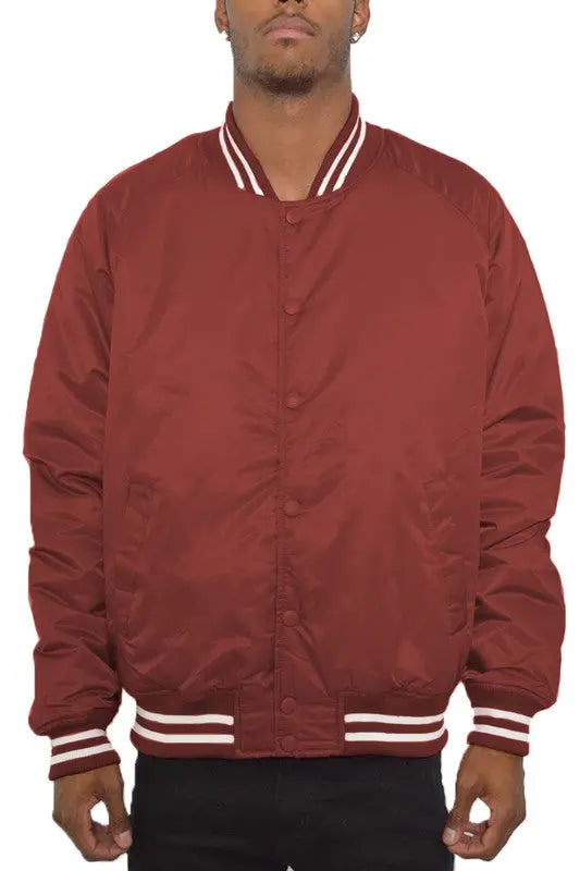 Weiv Polyester Solid Varsity Jacket - Panther®