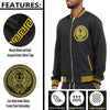 Mens Black and Gold Detail Track Suit