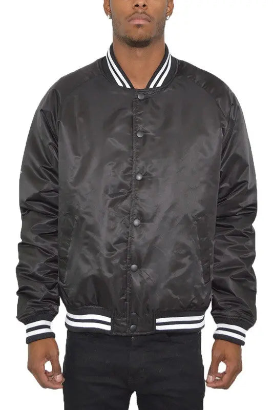 Weiv Polyester Solid Varsity Jacket - Panther®