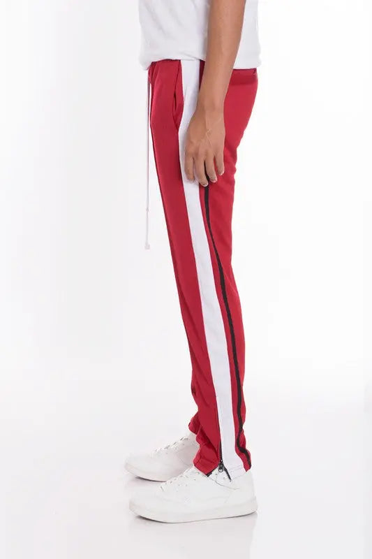 STRIPES TRICOT TAPERED PANTS - Image #3