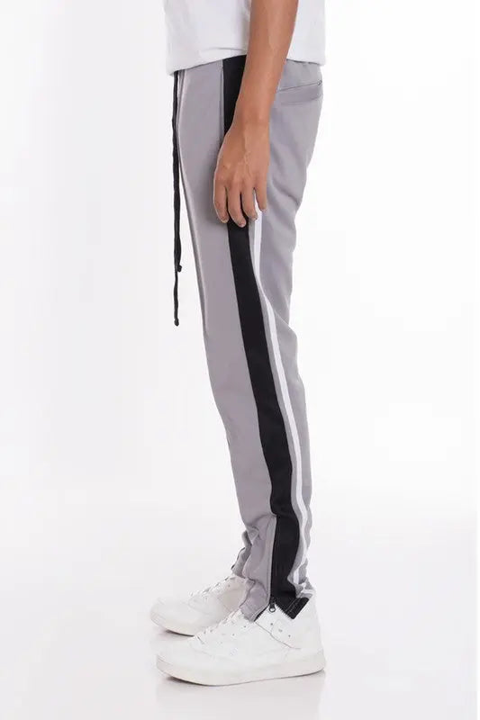 STRIPES TRICOT TAPERED PANTS - Image #9