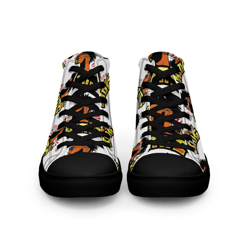 Men’s high top canvas shoes