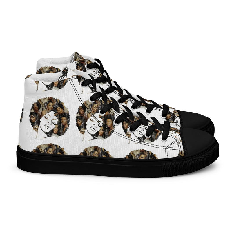 Women’s high top canvas shoes