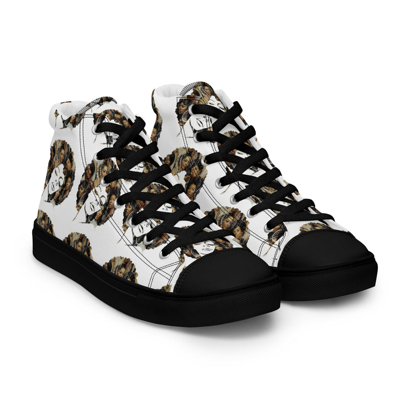 Women’s high top canvas shoes