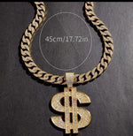 Big Dollar Pendant + Cuban Chain - Panther®