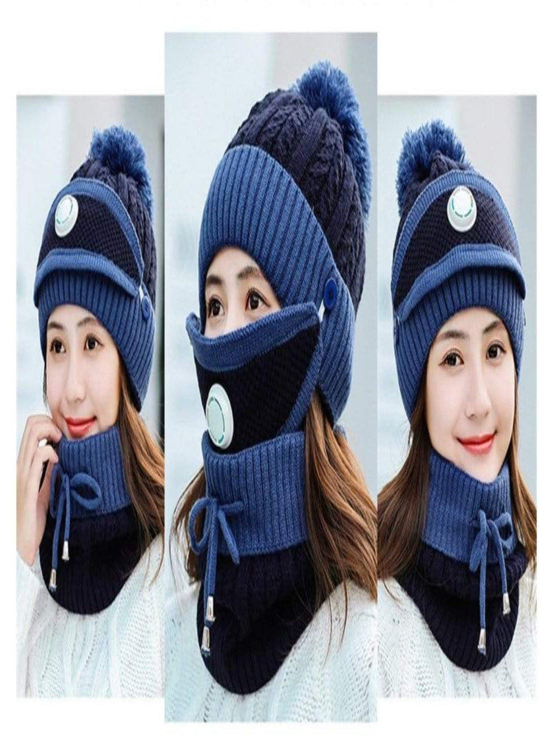 Women 3pcs Winter Hat  Set For The Cold Weather - Panther®