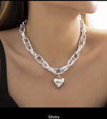 Women's Simple Hip Hop Heart Chain Necklace - Panther®