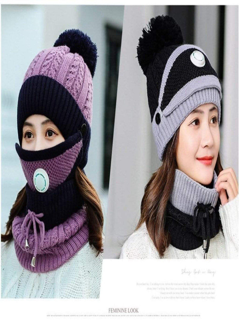 Women 3pcs Winter Hat  Set For The Cold Weather - Panther®